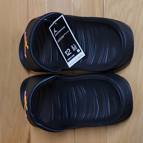 Nike Jordan Break Slide Black Green Sunset Pulse Size 12 Mens Sandal AR6374-008 - Picture 6 of 11